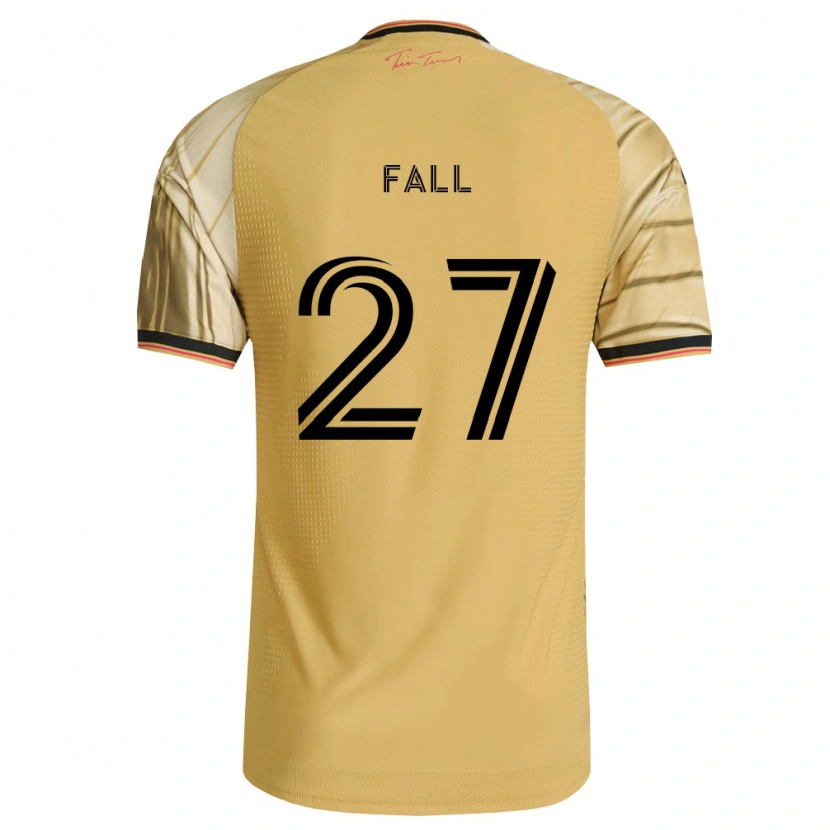 Danxen Kid Fallou Fall #27 Brown Yellow Black Away Jersey 2026/27 T-Shirt