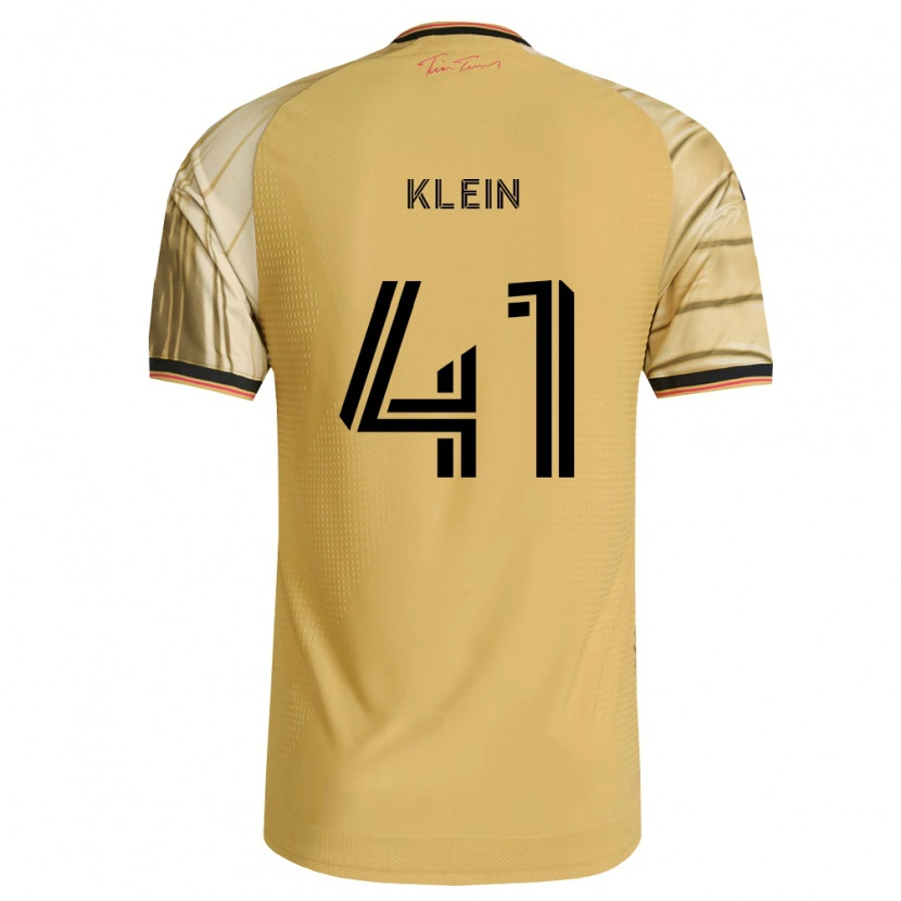 Danxen Kid Johnny Klein #41 Brown Yellow Black Away Jersey 2026/27 T-Shirt