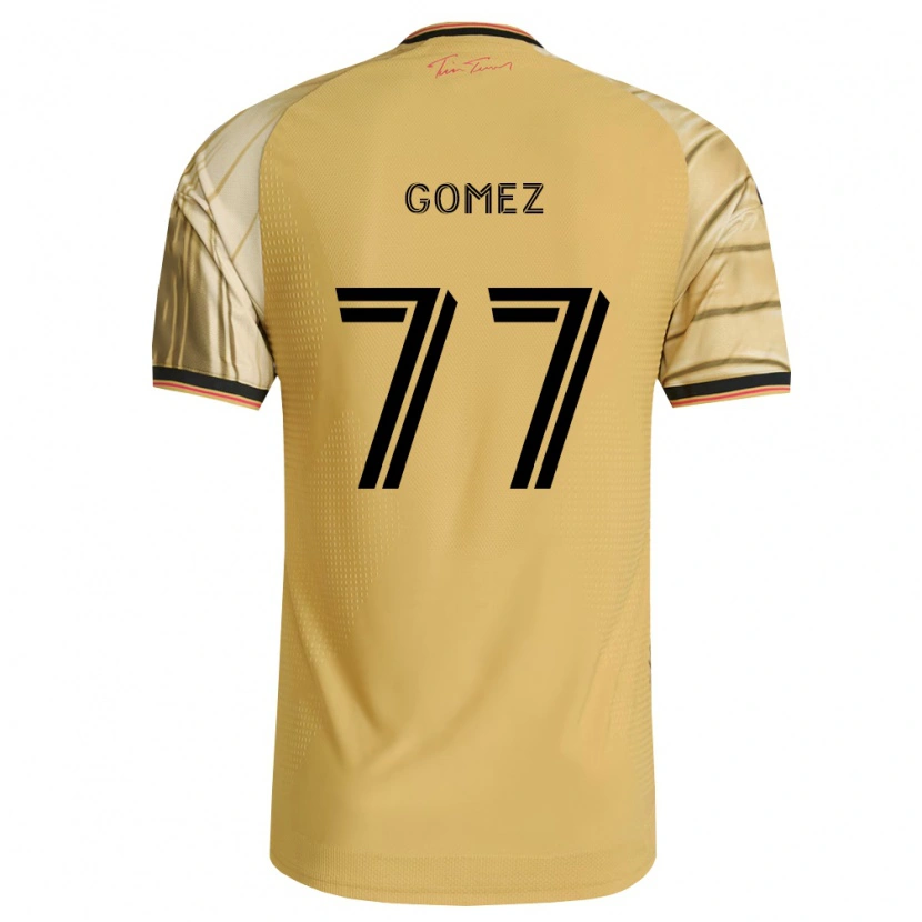 Danxen Kid Sam Gomez #77 Brown Yellow Black Away Jersey 2026/27 T-Shirt