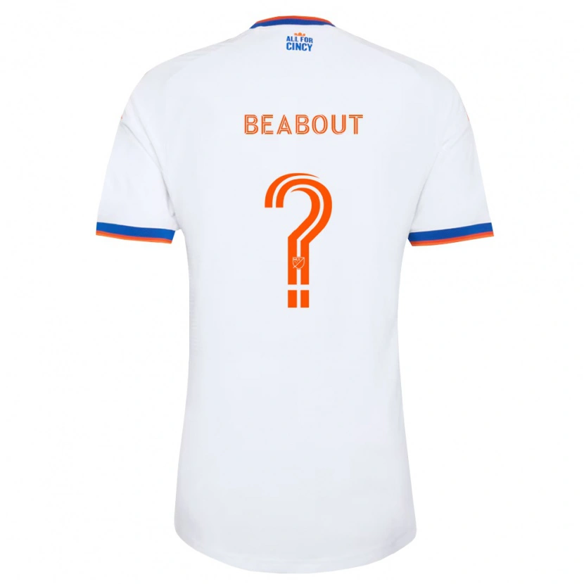 Danxen Kid Oli Beabout #0 White Navy Blue Orange Away Jersey 2026/27 T-Shirt