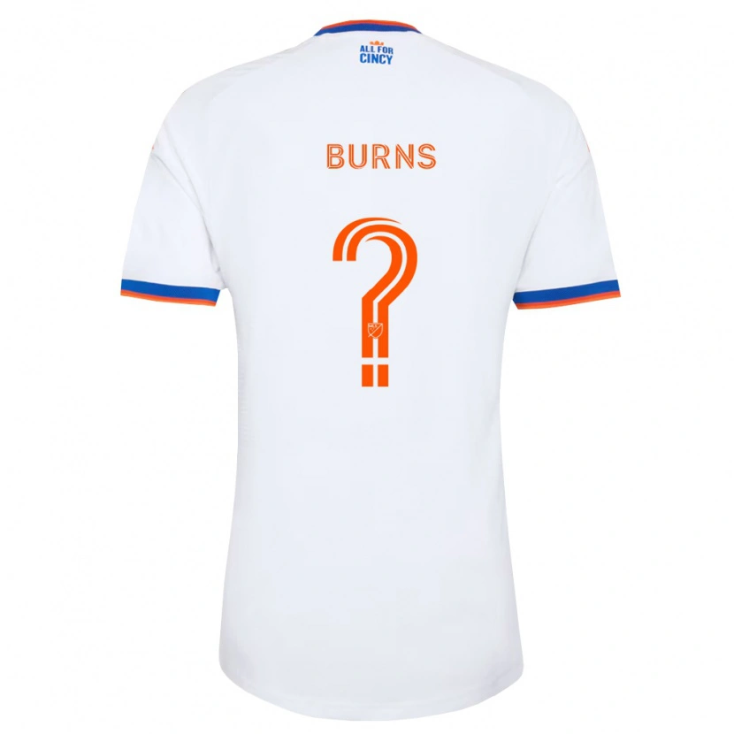 Danxen Kid Nicholas Burns #0 White Navy Blue Orange Away Jersey 2026/27 T-Shirt