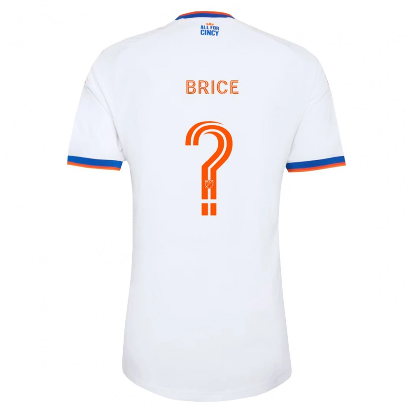 Danxen Kid Nolan Brice #0 White Navy Blue Orange Away Jersey 2026/27 T-Shirt
