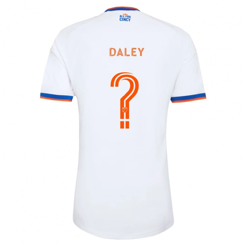Danxen Kid Amir Daley #0 White Navy Blue Orange Away Jersey 2026/27 T-Shirt