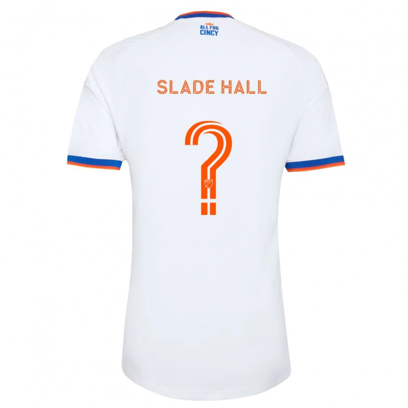 Danxen Kid Slade Hall #0 White Navy Blue Orange Away Jersey 2026/27 T-Shirt
