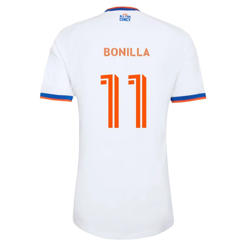 Danxen Kid Jarell Bonilla #11 White Navy Blue Orange Away Jersey 2026/27 T-Shirt