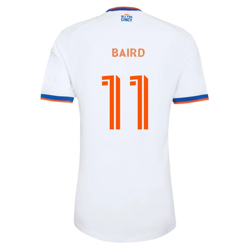 Danxen Kid Corey Baird #11 White Navy Blue Orange Away Jersey 2026/27 T-Shirt