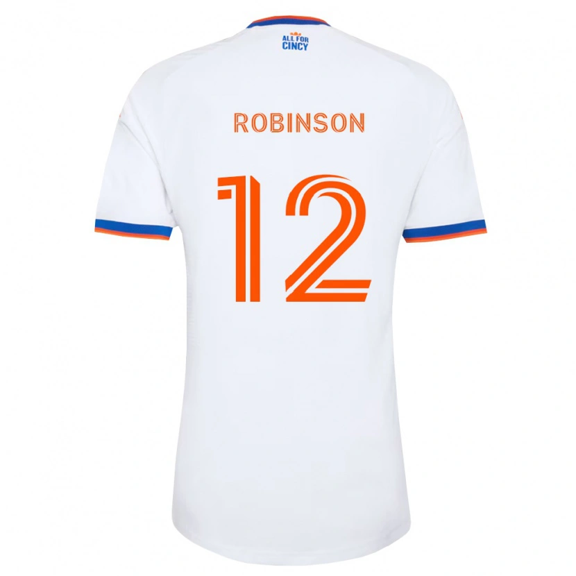 Danxen Kid Miles Robinson #12 White Navy Blue Orange Away Jersey 2026/27 T-Shirt