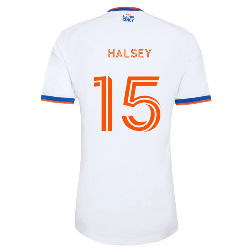 Danxen Kid Bret Halsey #15 White Navy Blue Orange Away Jersey 2026/27 T-Shirt
