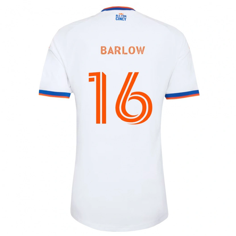 Danxen Kid Tom Barlow #16 White Navy Blue Orange Away Jersey 2026/27 T-Shirt