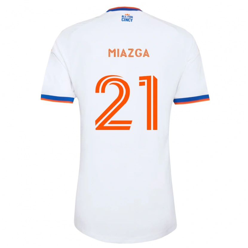 Danxen Kid Matt Miazga #21 White Navy Blue Orange Away Jersey 2026/27 T-Shirt