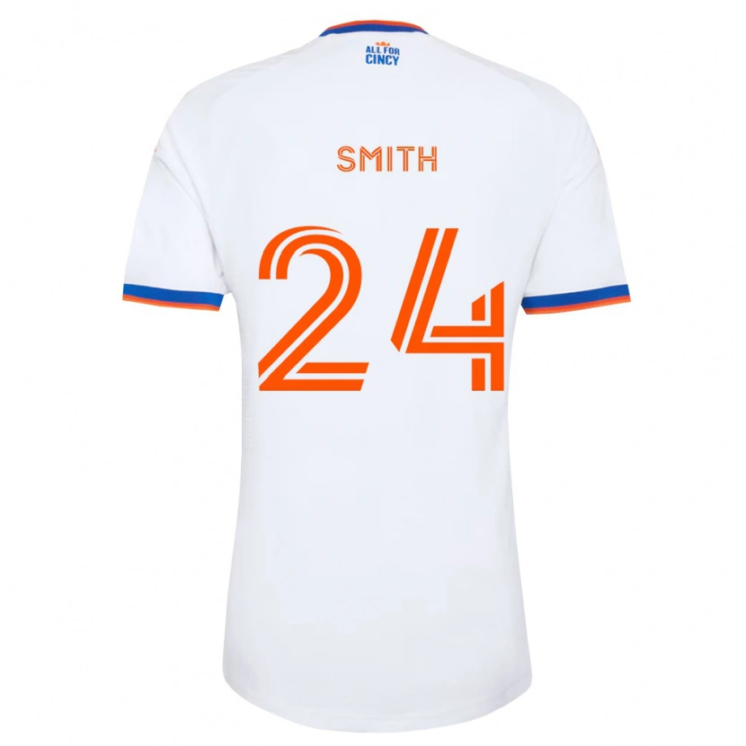 Danxen Kid Kyle Smith #24 White Navy Blue Orange Away Jersey 2026/27 T-Shirt