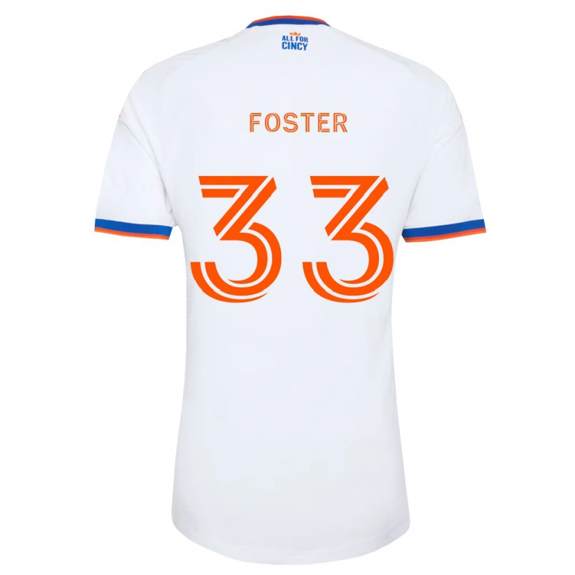 Danxen Kid Isaiah Foster #33 White Navy Blue Orange Away Jersey 2026/27 T-Shirt