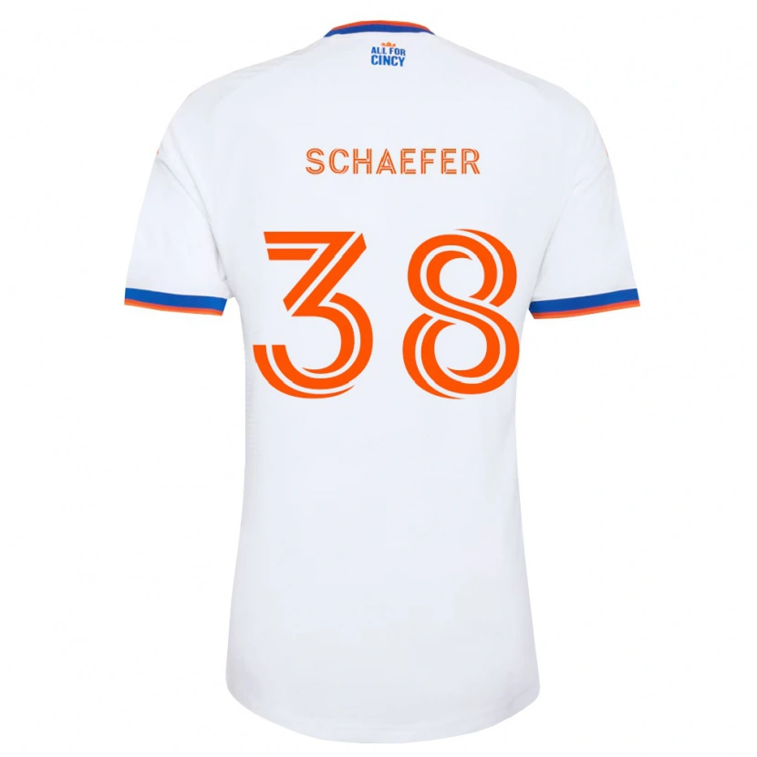 Danxen Kid Brian Schaefer #38 White Navy Blue Orange Away Jersey 2026/27 T-Shirt