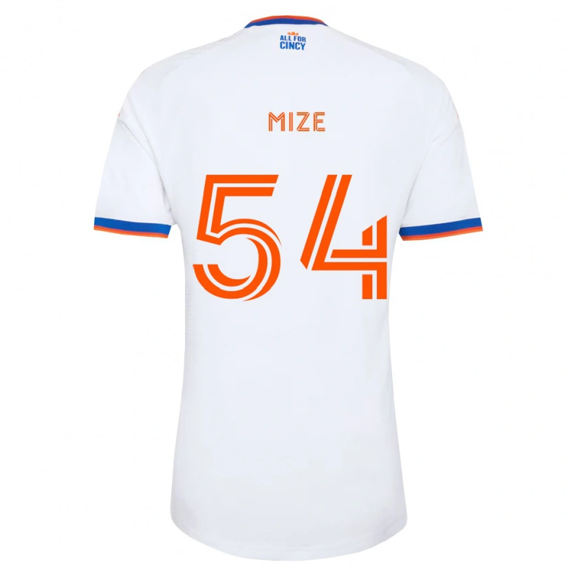 Danxen Kid Jack Mize #54 White Navy Blue Orange Away Jersey 2026/27 T-Shirt