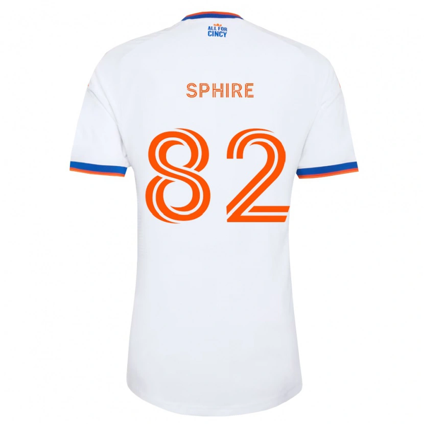 Danxen Kid Camden Sphire #82 White Navy Blue Orange Away Jersey 2026/27 T-Shirt