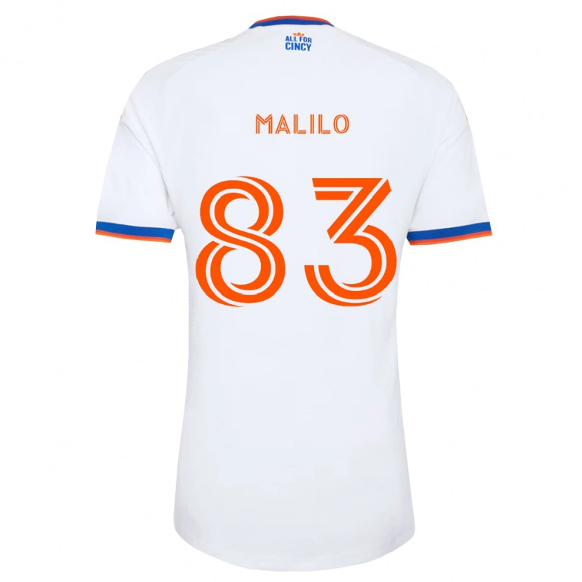 Danxen Kid Chance Malilo #83 White Navy Blue Orange Away Jersey 2026/27 T-Shirt
