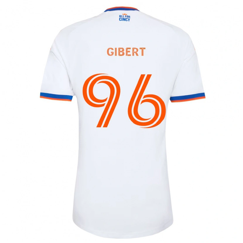Danxen Kid Gaël Gibert #96 White Navy Blue Orange Away Jersey 2026/27 T-Shirt