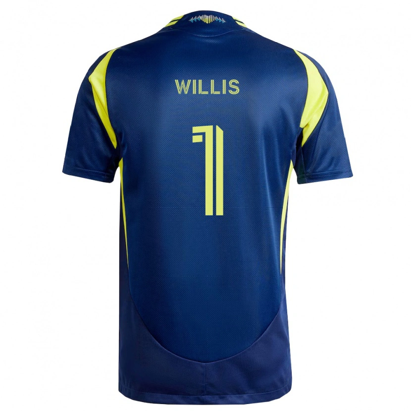 Danxen Kid Joe Willis #1 Yellow Navy Blue Away Jersey 2026/27 T-Shirt