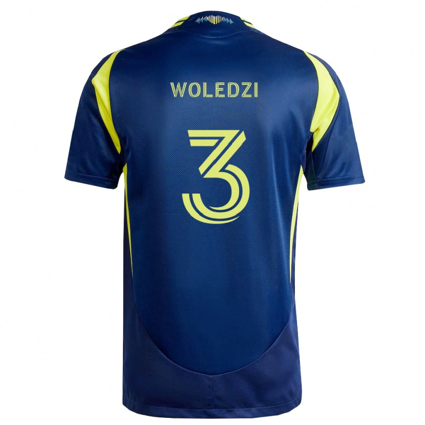 Danxen Kid Maxwell Woledzi #3 Yellow Navy Blue Away Jersey 2026/27 T-Shirt