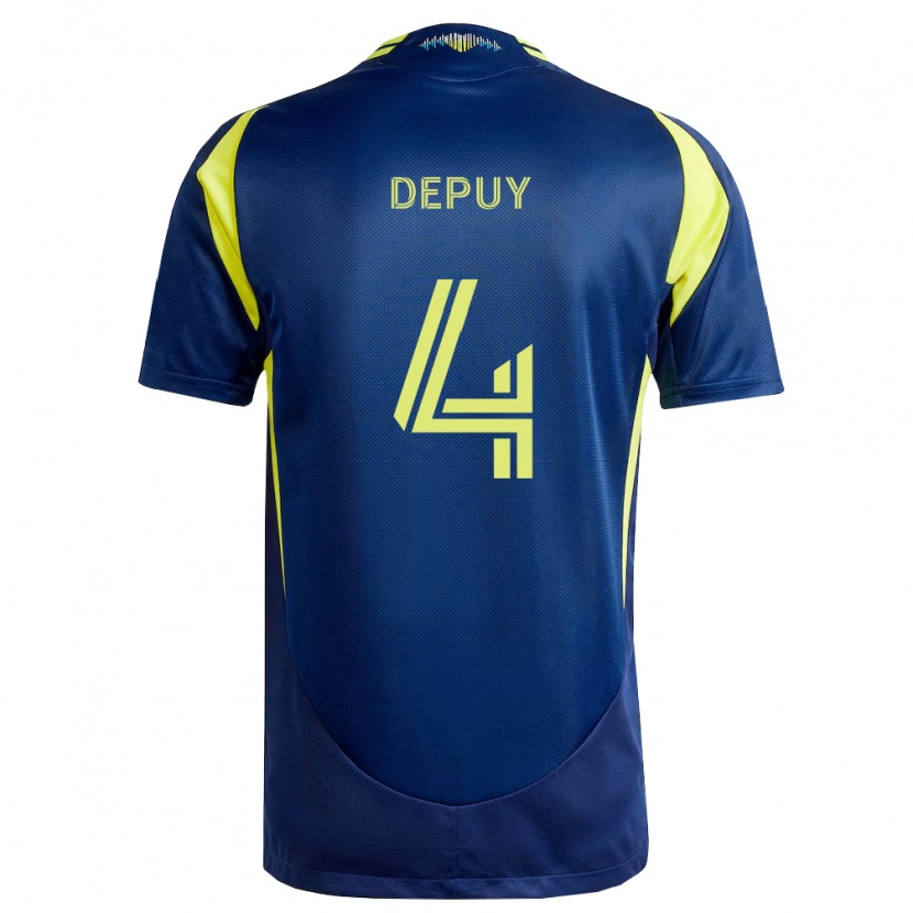 Danxen Kid Nick Depuy #4 Yellow Navy Blue Away Jersey 2026/27 T-Shirt