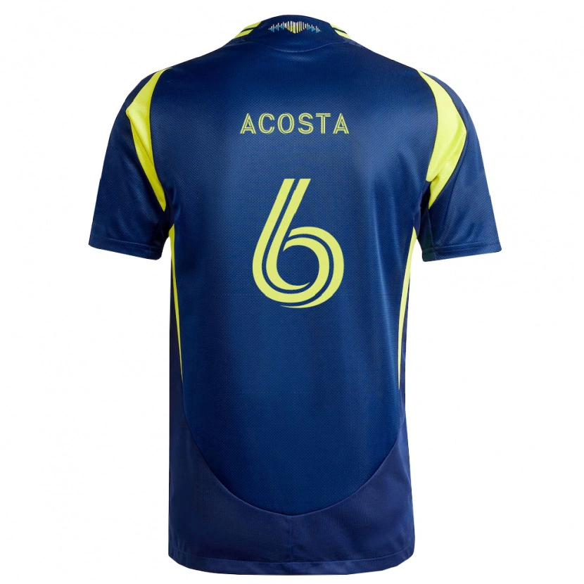 Danxen Kid Bryan Acosta #6 Yellow Navy Blue Away Jersey 2026/27 T-Shirt