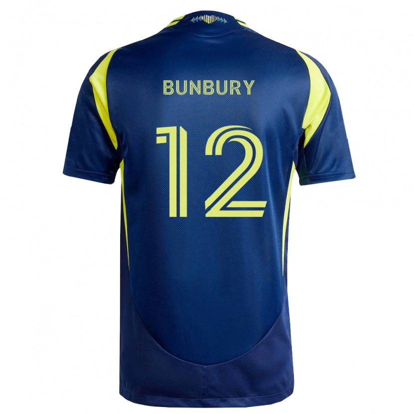 Danxen Kid Teal Bunbury #12 Yellow Navy Blue Away Jersey 2026/27 T-Shirt