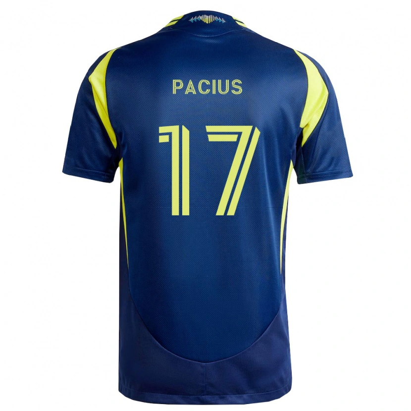Danxen Kid Woobens Pacius #17 Yellow Navy Blue Away Jersey 2026/27 T-Shirt