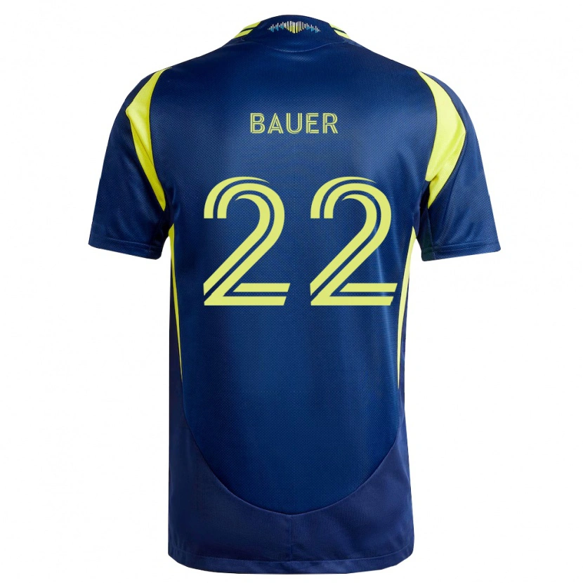 Danxen Kid Josh Bauer #22 Yellow Navy Blue Away Jersey 2026/27 T-Shirt