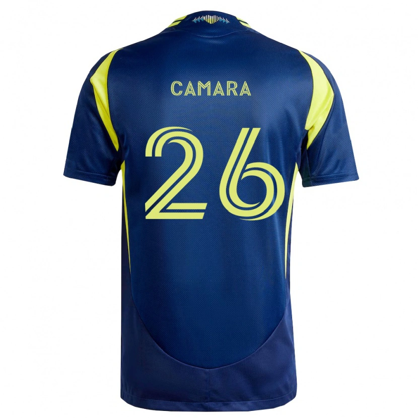 Danxen Kid Famara Camara #26 Yellow Navy Blue Away Jersey 2026/27 T-Shirt