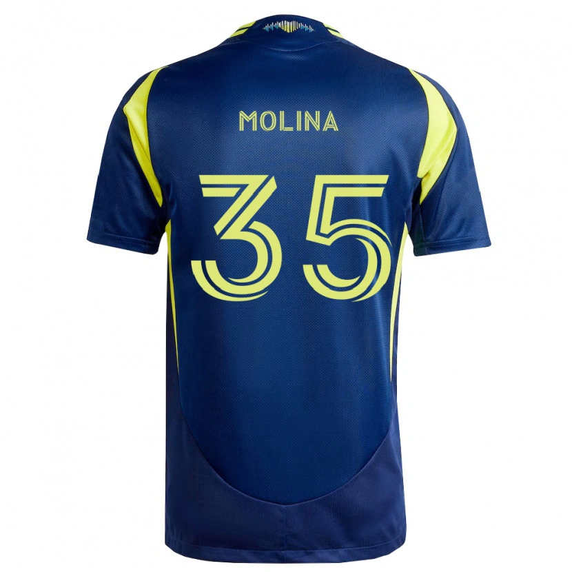 Danxen Kid Malachi Molina #35 Yellow Navy Blue Away Jersey 2026/27 T-Shirt