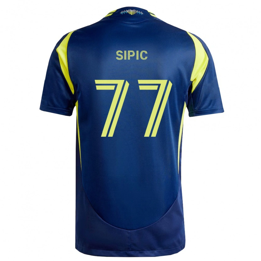 Danxen Kid Adem Sipić #77 Yellow Navy Blue Away Jersey 2026/27 T-Shirt