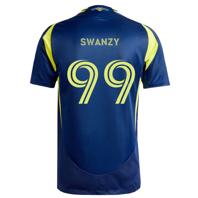 Danxen Kid Joshua Swanzy #99 Yellow Navy Blue Away Jersey 2026/27 T-Shirt