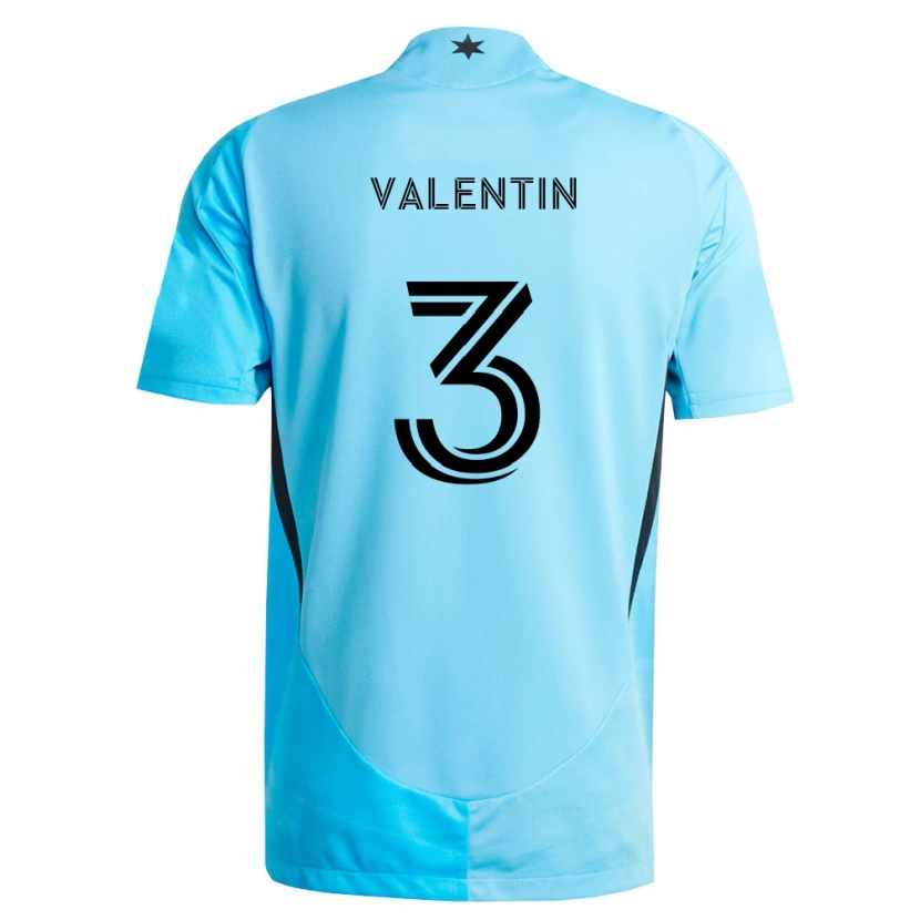 Danxen Kid Zarek Valentin #3 Light Blue Black Away Jersey 2026/27 T-Shirt