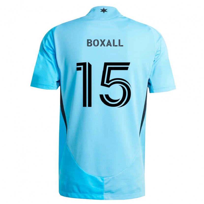 Danxen Kid Michael Boxall #15 Light Blue Black Away Jersey 2026/27 T-Shirt