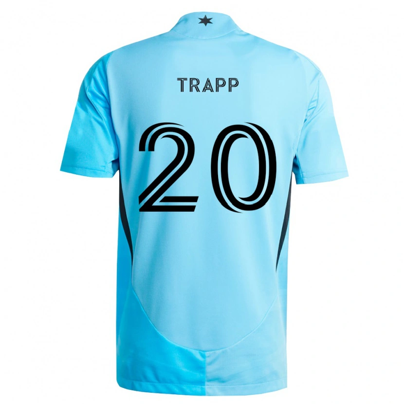 Danxen Kid Wil Trapp #20 Light Blue Black Away Jersey 2026/27 T-Shirt
