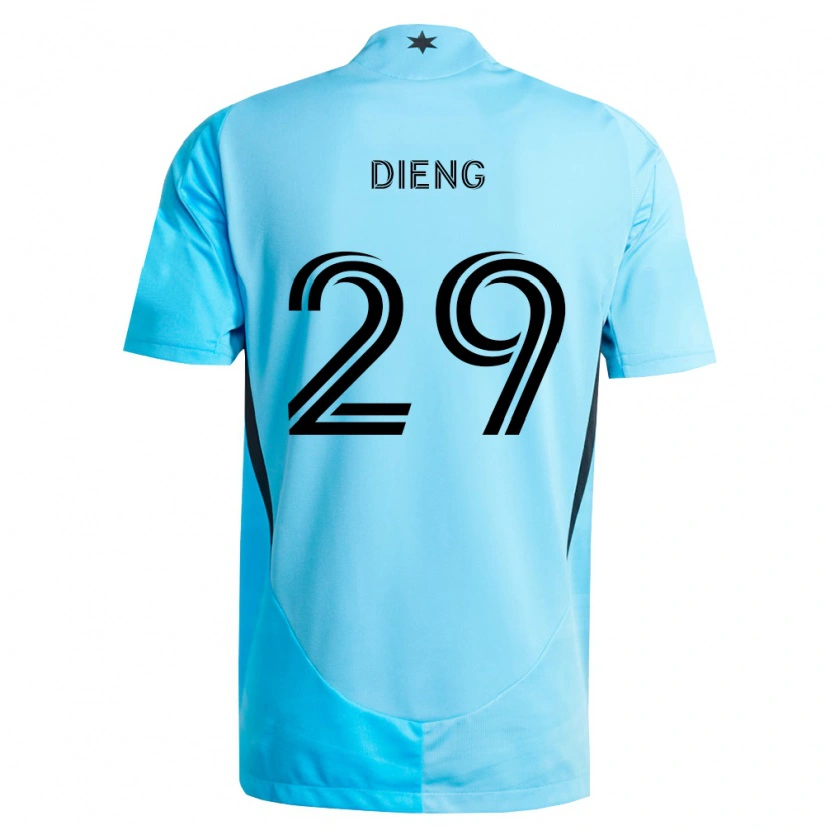 Danxen Kid Mamadou Dieng #29 Light Blue Black Away Jersey 2026/27 T-Shirt