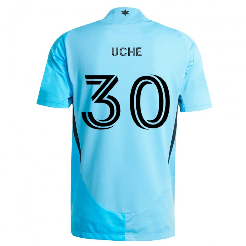 Danxen Kid Cc Uche #30 Light Blue Black Away Jersey 2026/27 T-Shirt