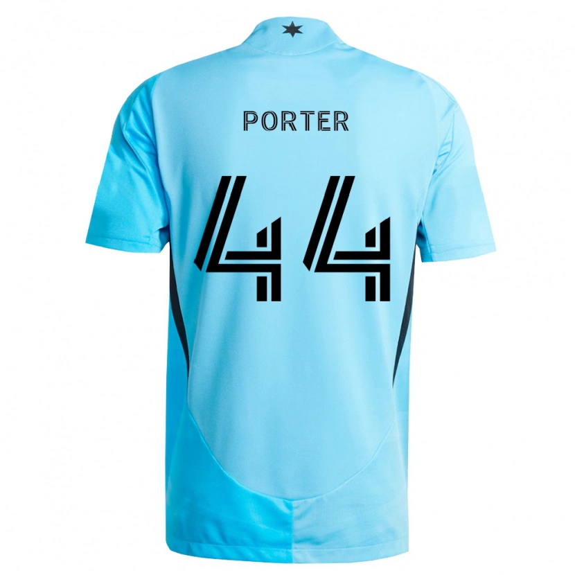 Danxen Kid George Porter #44 Light Blue Black Away Jersey 2026/27 T-Shirt
