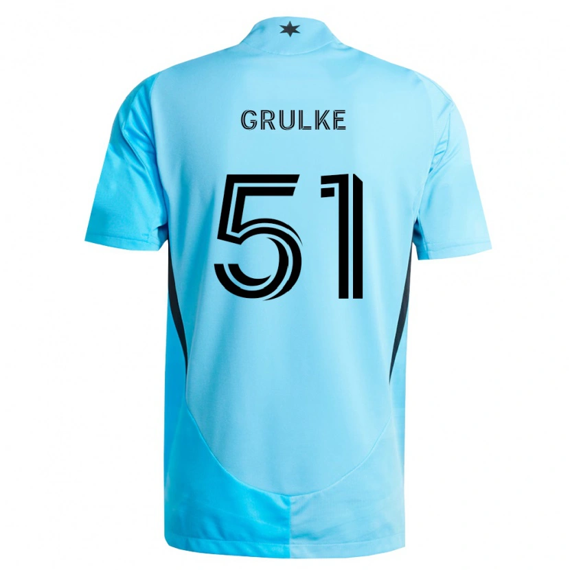 Danxen Kid Calin Grulke #51 Light Blue Black Away Jersey 2026/27 T-Shirt