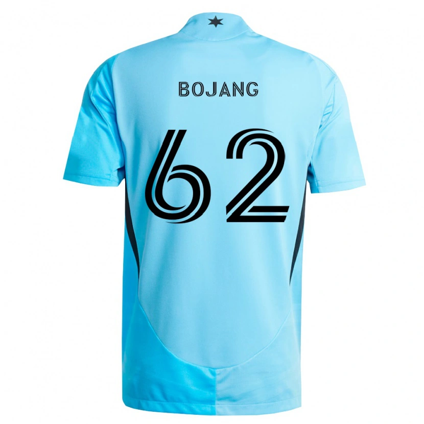 Danxen Kid Mohammad Bojang #62 Light Blue Black Away Jersey 2026/27 T-Shirt