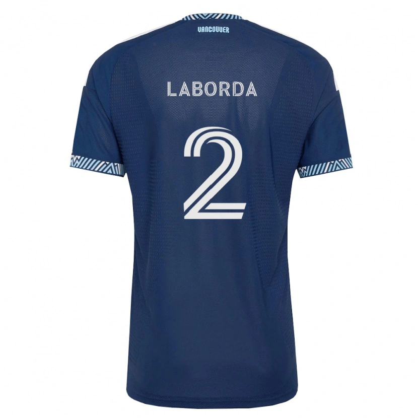 Danxen Kid Mathías Laborda #2 Deep Blue White Away Jersey 2026/27 T-Shirt