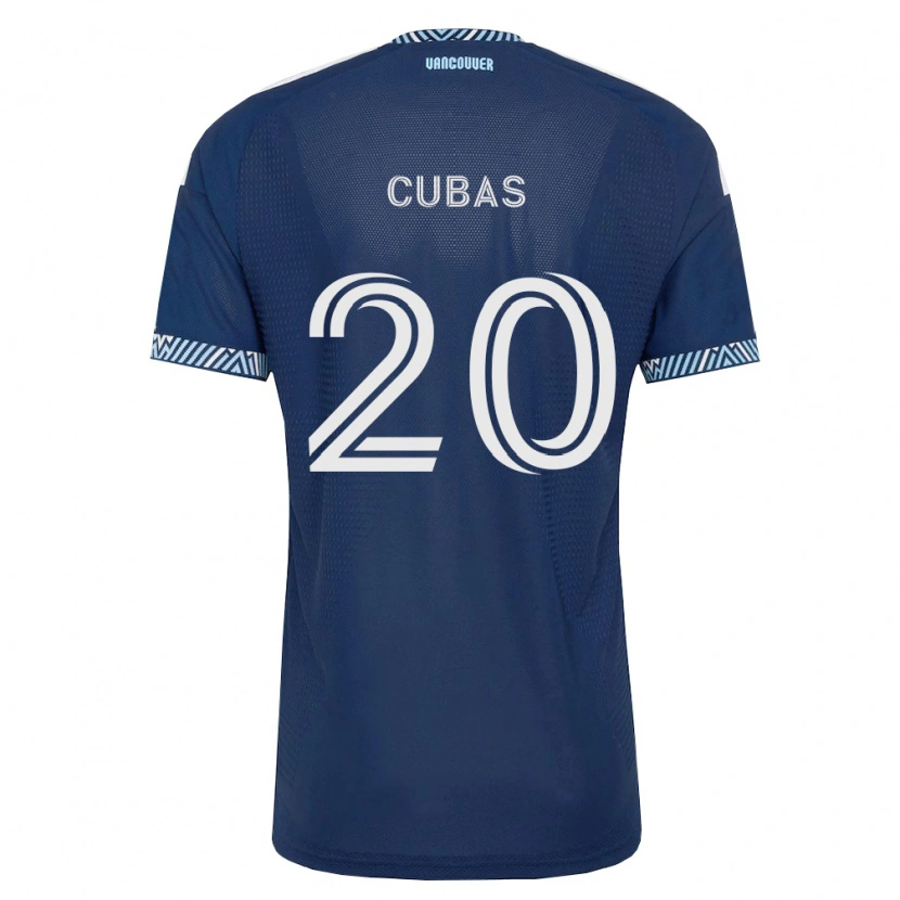 Danxen Kid Andrés Cubas #20 Deep Blue White Away Jersey 2026/27 T-Shirt