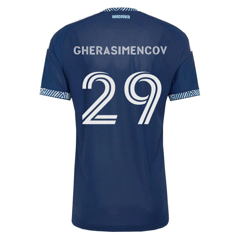 Danxen Kid Mihail Gherasimencov #29 Deep Blue White Away Jersey 2026/27 T-Shirt
