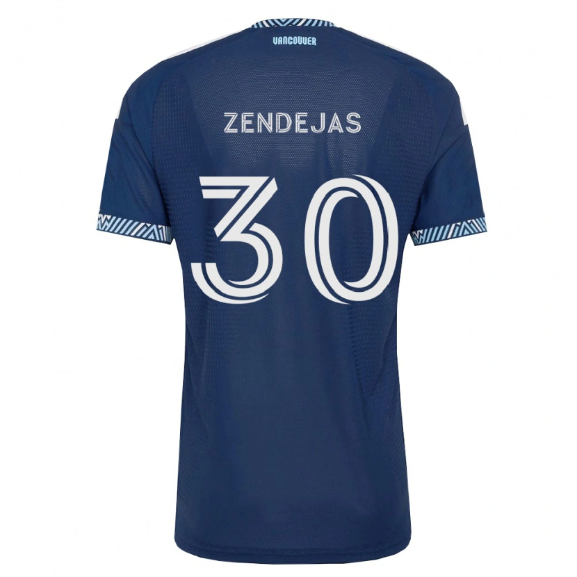 Danxen Kid Adrián Zendejas #30 Deep Blue White Away Jersey 2026/27 T-Shirt