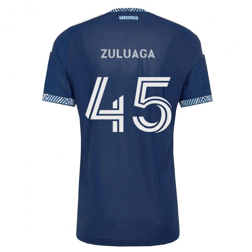Danxen Kid Yeider Zuluaga #45 Deep Blue White Away Jersey 2026/27 T-Shirt