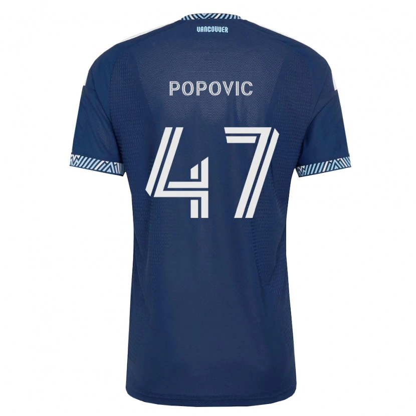 Danxen Kid Marko Popović #47 Deep Blue White Away Jersey 2026/27 T-Shirt