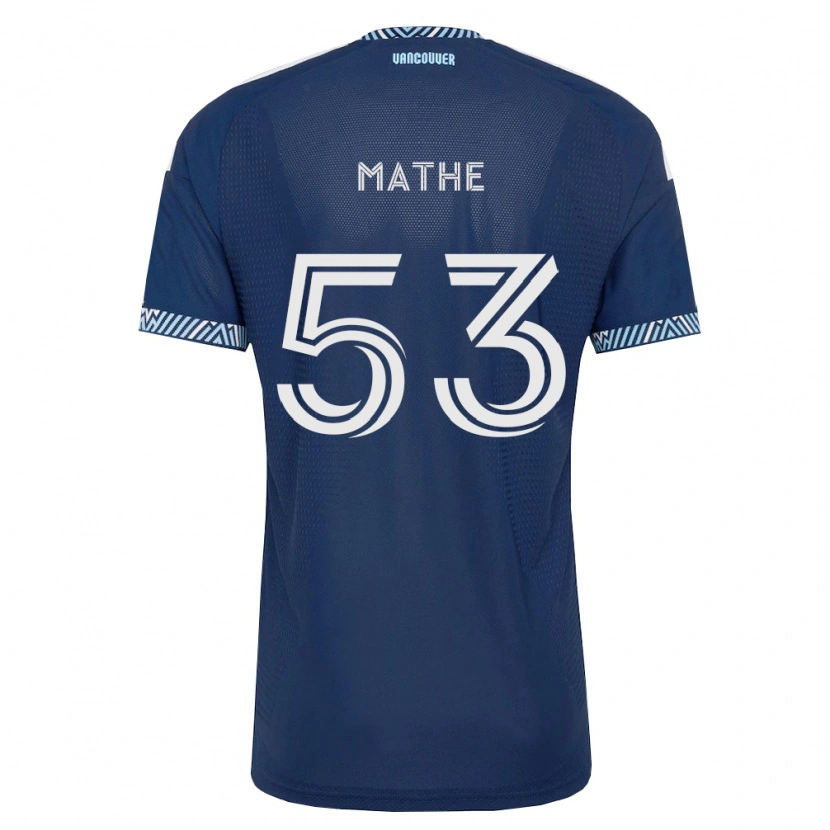 Danxen Kid Immanuel Mathe #53 Deep Blue White Away Jersey 2026/27 T-Shirt