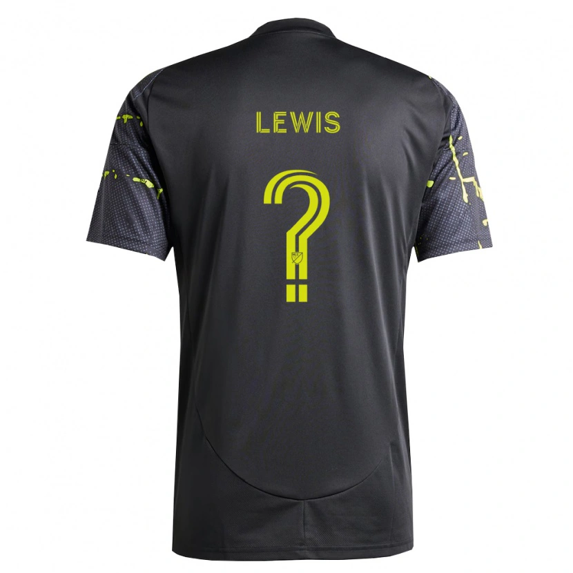 Danxen Kid Gage Lewis #0 Fluorescent Yellow Black Away Jersey 2026/27 T-Shirt