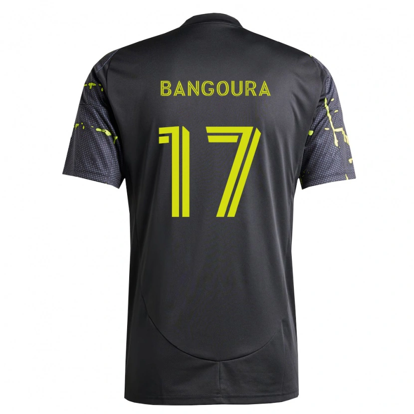 Danxen Kid Sekou Bangoura #17 Fluorescent Yellow Black Away Jersey 2026/27 T-Shirt