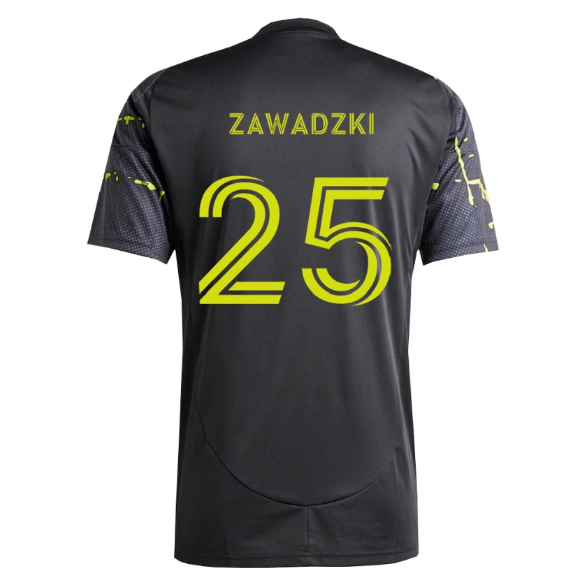 Danxen Kid Sean Zawadzki #25 Fluorescent Yellow Black Away Jersey 2026/27 T-Shirt